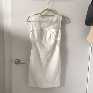 Zara Basic White Bodycon Mesh Dress